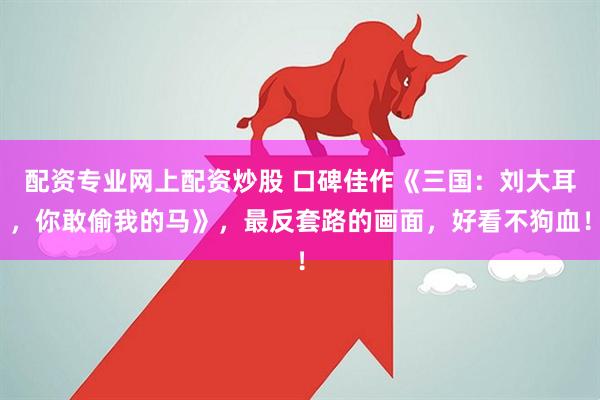 配资专业网上配资炒股 口碑佳作《三国：刘大耳，你敢偷我的马》，最反套路的画面，好看不狗血！