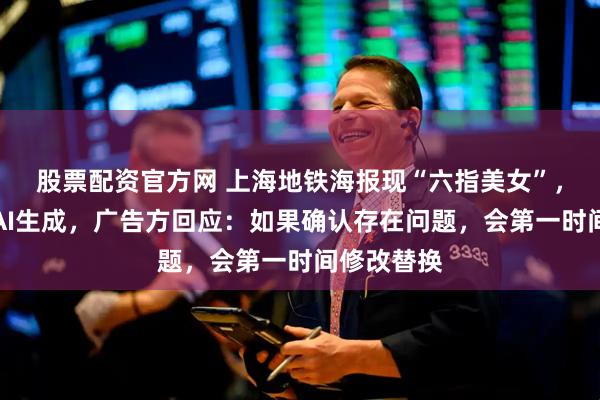 股票配资官方网 上海地铁海报现“六指美女”，被质疑用AI生成，广告方回应：如果确认存在问题，会第一时间修改替换